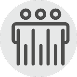 Icon: Personengruppe mit Balkendiagramm – Stärkere Teams
